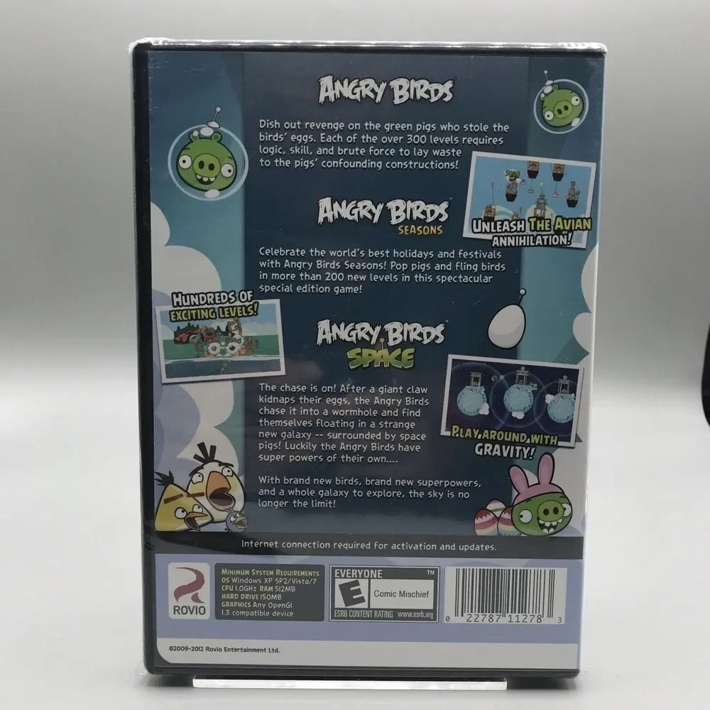 Angry Birds/Angry Birds Seasons/Angry Birds Space PCCD ROM Game New Sealed M18-7